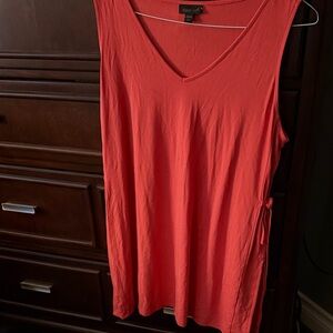 J. Jill V-Neck Red Tank Top